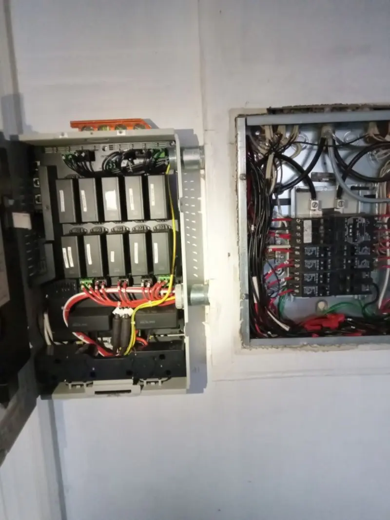 Electrical panel upgrade completed for Security Camera Wiring in De Soto